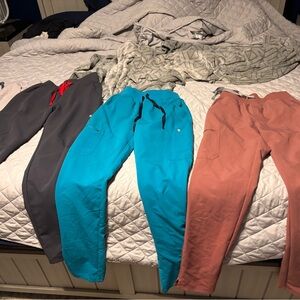Figs Women's Sweatpants in Gray, Blue, and Pink